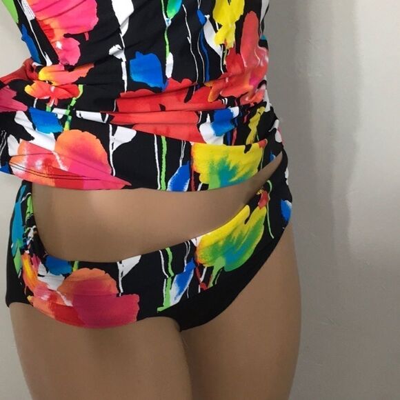 Anne Cole tummy control floral tankini set. New - Picture 6 of 12